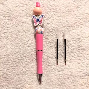 Pink Butterfly Pen